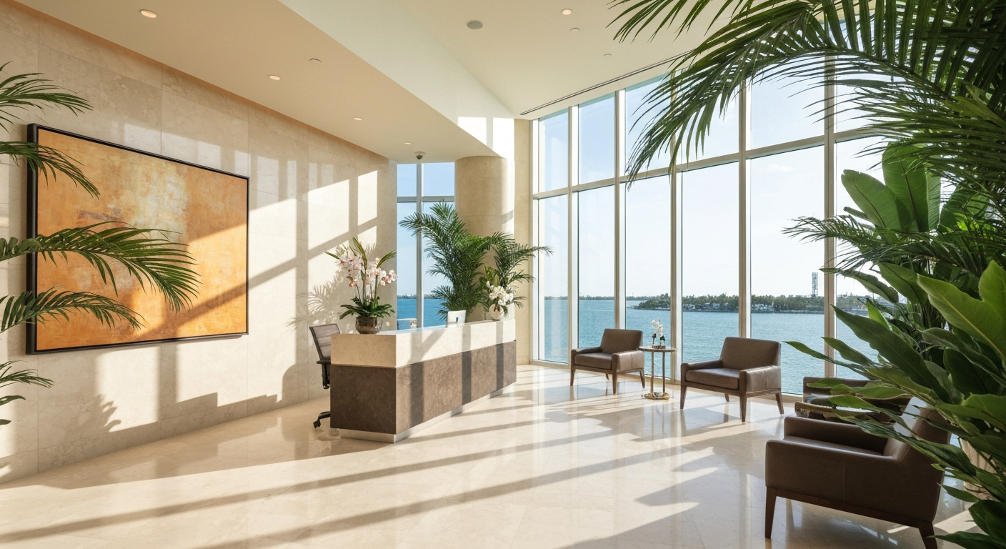 Meridian Cosmetic Brickell Miami interior